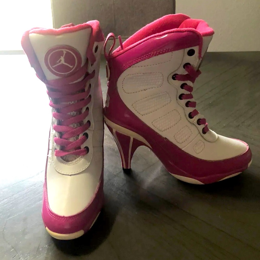 ISO in search of Nike Air Jordan high heeled sneakers in size 9/10 thanks